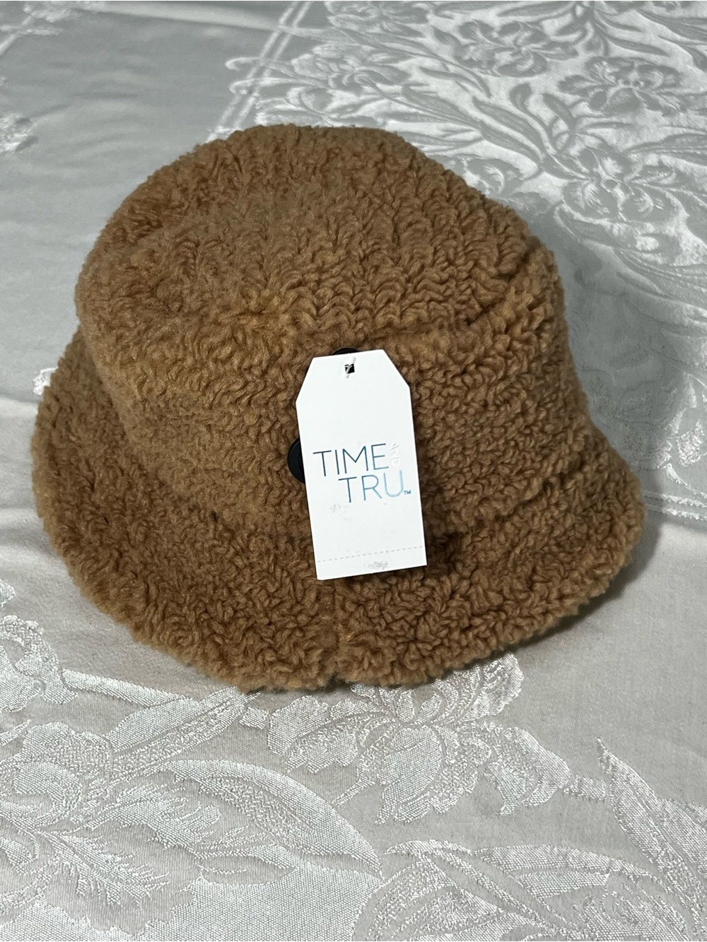 Time and Tru Camel Brown Sherpa Bucket Hat